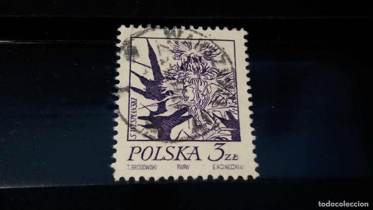 Timbres: Sello usado. Flores de Stanislaw Wyspianski. Iris. 50 grosz. 1974. Yvert 2136.