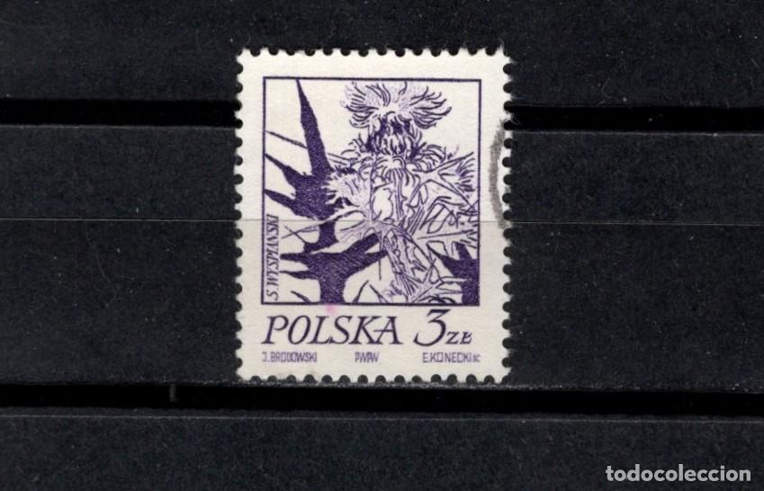 Timbres: Sello usado. Flores de Stanislaw Wyspianski. Iris. 50 grosz. 1974. Yvert 2136.