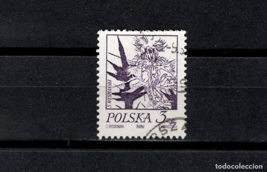 Timbres: Sello usado. Flores de Stanislaw Wyspianski. Iris. 50 grosz. 1974. Yvert 2136.