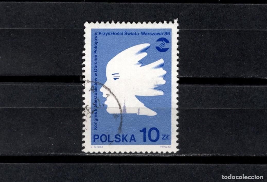 Sellos: Sello usado. Congreso por la paz en el mundo. 10 zloty. 1986. Yvert 2823.