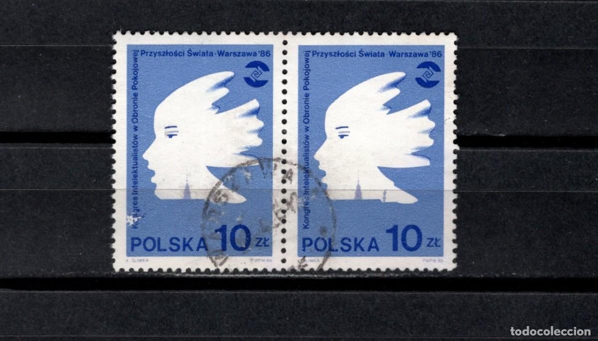 Sellos: Sello usado. Congreso por la paz en el mundo. 10 zloty. 1986. Yvert 2823.