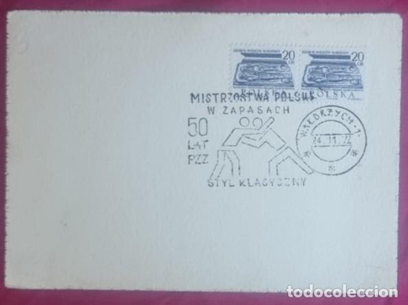 Timbres: POLONIA 1972- MATASELLO DEPORTE - LUCHA