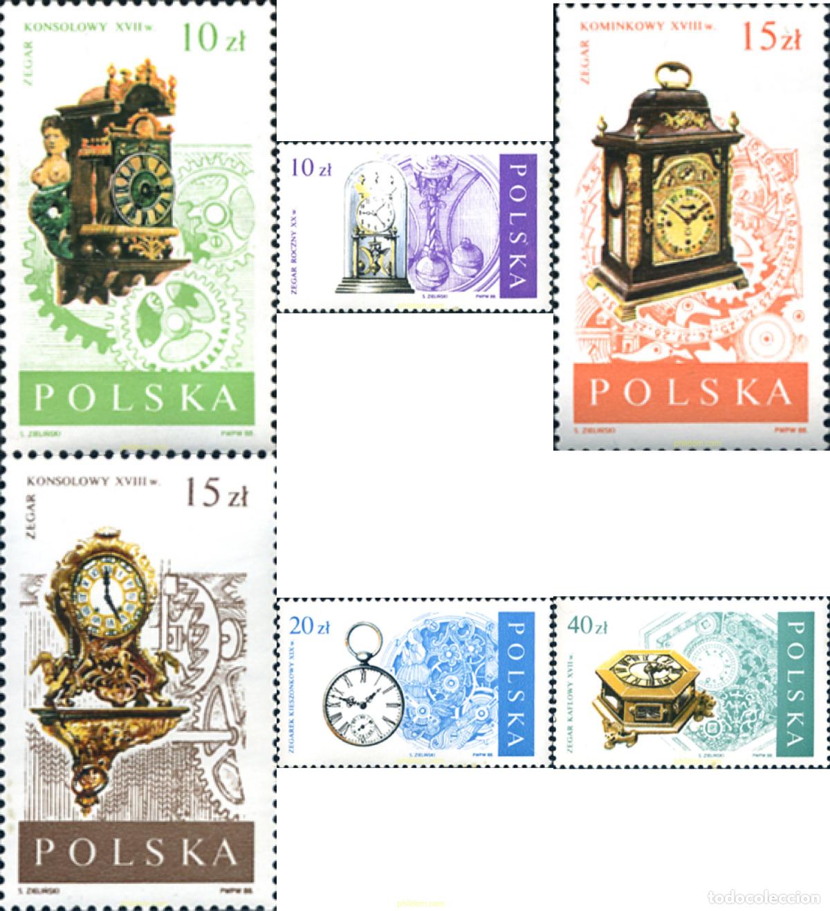 Briefmarken: 168433 MNH POLONIA 1988 RELOJES Y MUESTRAS