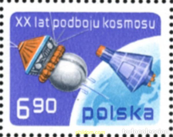 Stamps: 167856 MNH POLONIA 1977 20 A&Ntilde;OS DE CONQUISTA DEL ESPACIO