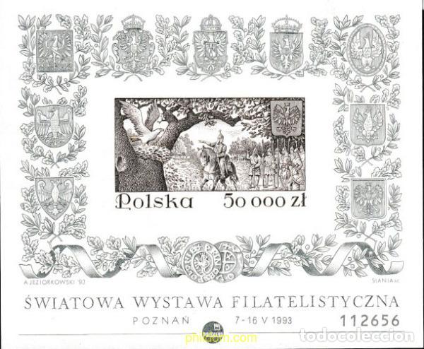 Stamps: 33626 MNH POLONIA 1993 POLSKA 93. EXPOSICION FILATELICA INTERNACIONAL