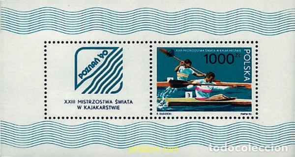 Stamps: 61734 MNH POLONIA 1990 REGATA DE CANOAS.