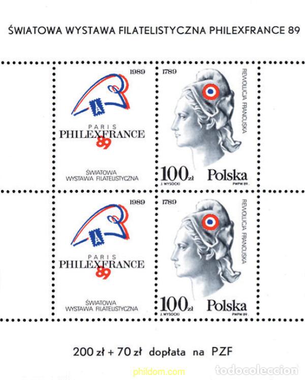 Stamps: 156353 MNH POLONIA 1989 PHILEXFRANCE 89. EXPOSICION FILATELICA INTERNACIONAL