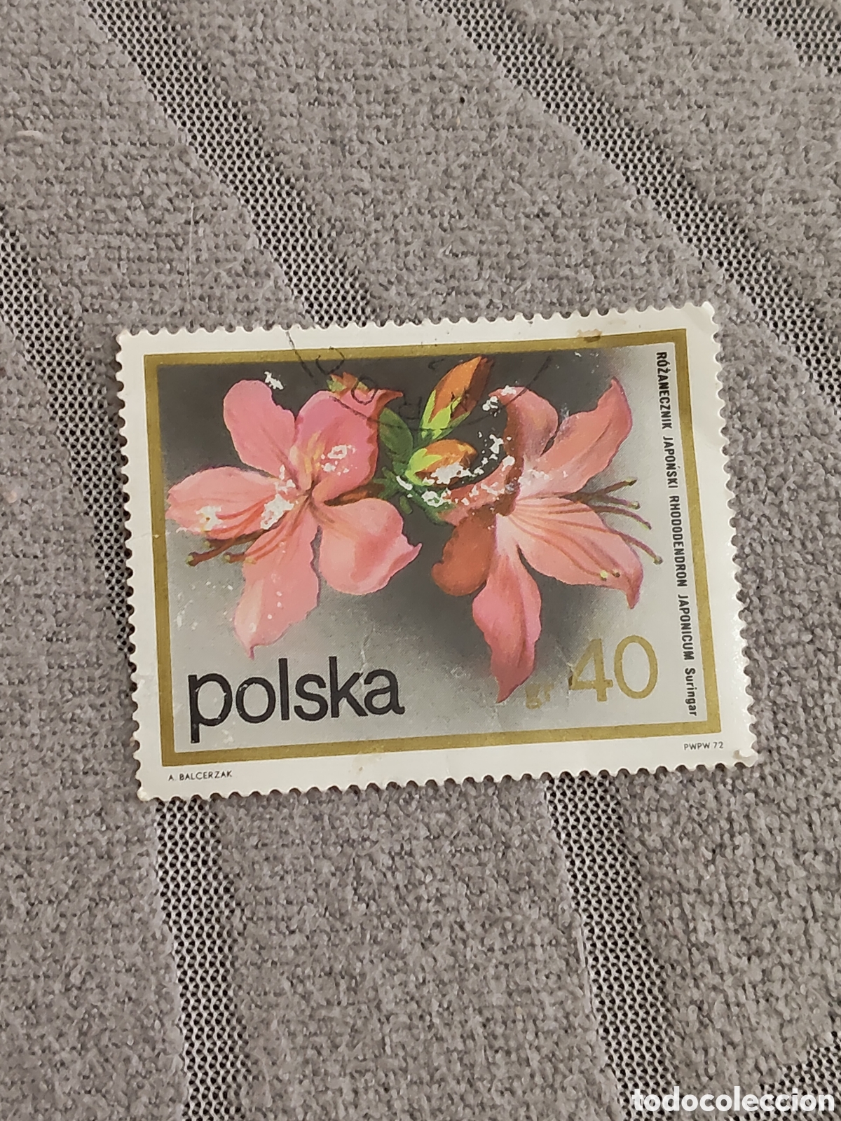 Sellos: Sello de Polonia flores y arbustos 1972