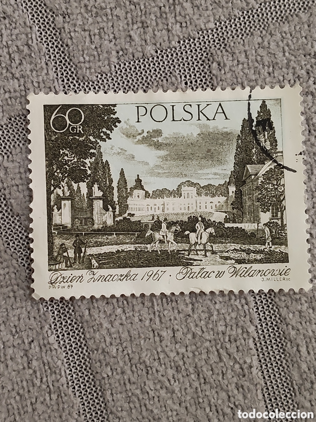 Sellos: Sello de Polonia Palacio de Wilanowie en Varsovia 1967
