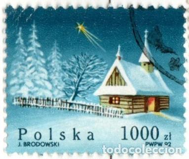 Sellos: Polonia. Navidad, 1992. YT-3214. S. Completa. Usado