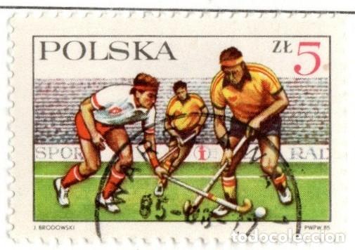 Sellos: Polonia. 50&ordm; Anv, Asociaci&oacute;n Deportiva Polaca, 1985. YT-2802. S. completa. Usado