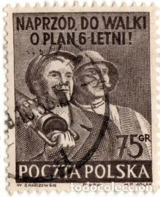Sellos: Polonia. Plan Sesenal, 1950. YT-585A. Usado