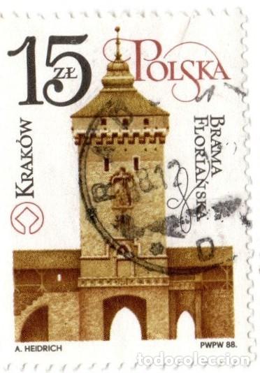 Sellos: Polonia. Restauraci&oacute;n de Monumentos, 1988. YT-2947. S. Completa. Usado