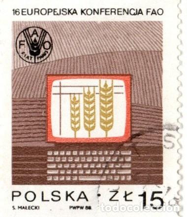 Sellos: Polonia. Conferencia Europea de la FAO, 1988. YT-2963. Usado