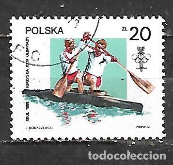 Sellos: 1988: Juegos Ol&iacute;mpicos. Se&uacute;l - Canoa (CTO)