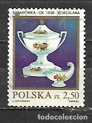 Sellos: 1982: Objetos de porcelana polacos - Sopera y vinagrera. 1830 (CTO)