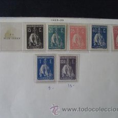 Francobolli: PORTUGAL,1923,CERES,AFINSA 252-259*,SERIE COMPLETA,NUEVOS CON GOMA Y SEÑAL DE FIJASELLOS