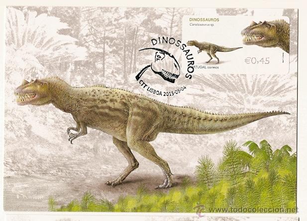 Sellos: Portugal & M&aacute;ximo Postal, Dinossauros 2015 (1)