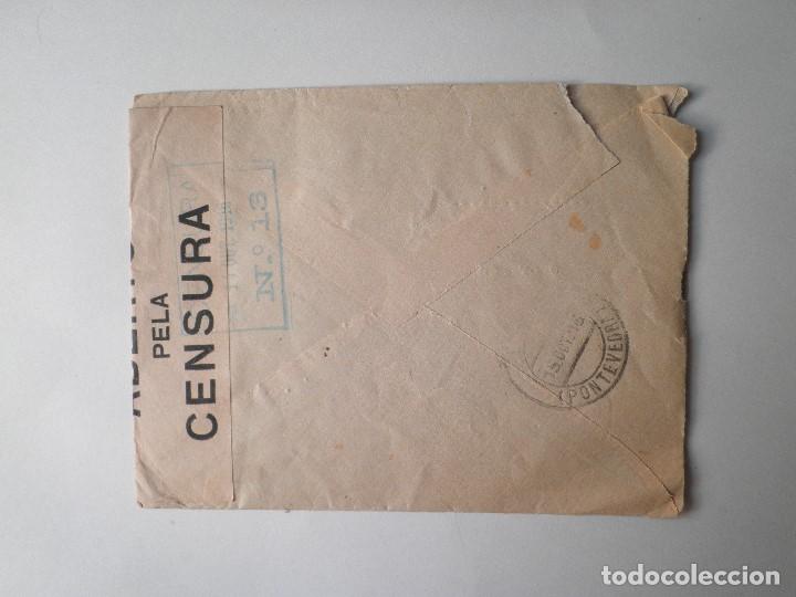 Sellos: Sobre circulado 1916 censura portuguesa