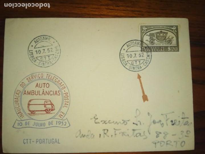 Timbres: 1952.PORTUGAL.INAGURACION DEL SERVICIO TEGRAFO-POSTAL.LISBOA-SINTRA-CASCAIS.