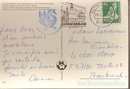 Sellos: Alemania & Circulado, Castillos Reales Neuschwanstein y Hohenschwangau, Tours Francia 1977 (295)