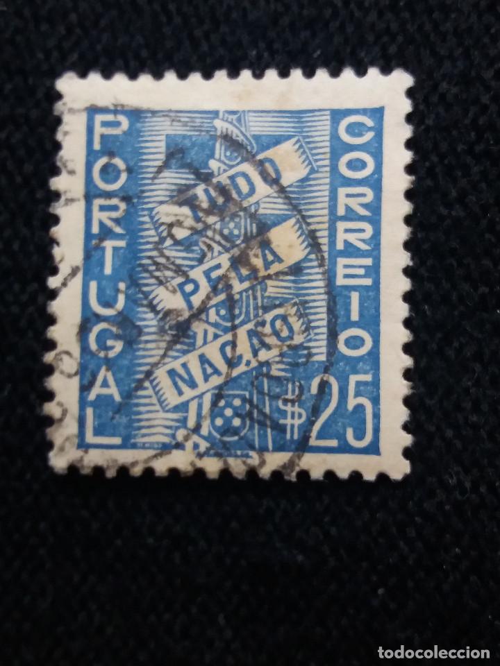 Sellos: REPUBLICA PORTUGAL, 25 TUDO PELA NA.CAO, A&Ntilde;O 1935.