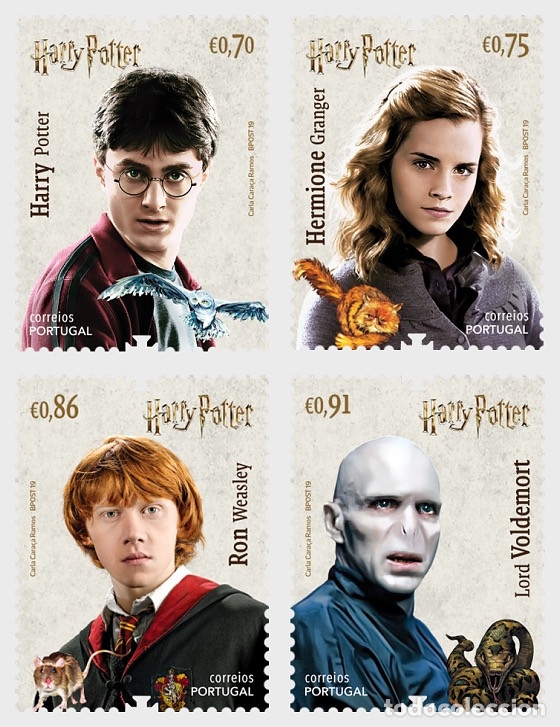 Portugal 2019 Harry Potter 4 MNH stamps