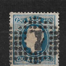 Sellos: PORTUGAL 1867-70 SCOTT # 32 A14 120R BLUE 67.50 - 21/8. Lote 194995326