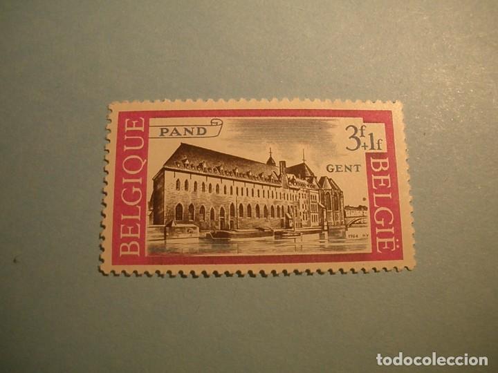 Timbres: BELGICA - CIUDAD DE GANTE - r&iacute;o Leie, junto con el centro cultural Het Pand, Gante, Flandes.