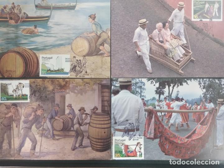 Selos: Serie Completa Tarjetas Postales Portugal(Madeira)1984 Transportes T&iacute;picos da Madeira