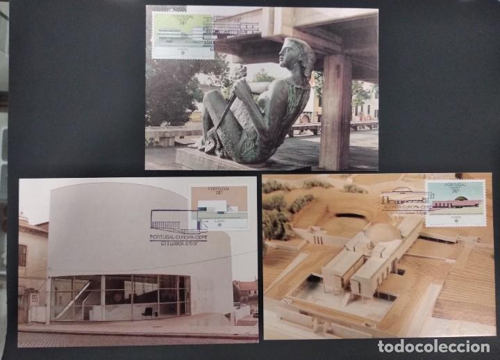Selos: Serie Completa Tarjetas Postales Portugal,Madeira y Azores.Tema Europa a&ntilde;o 1987