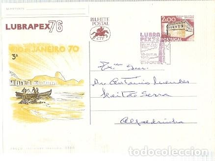 Sellos: Portugal & Intero, Rio Janeiro, LUBRAPEX 76, D&iacute;a de la Filatelia, Porto a Alpenderinha 1976 (1132)