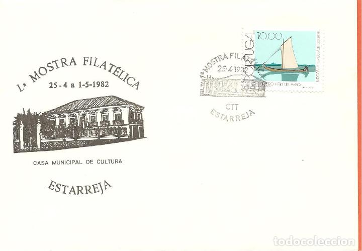 Selos: SOBRE MATASELLADO, ESTARREJA-PORTUGAL, MOSTRA FILAT&Eacute;LICA, 1982, CASA MUNICIPAL DE CULTURA
