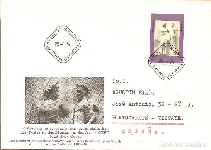 Selos: SOBRE MATASELLADO, HELSINKI-FINLANDIA, 1974