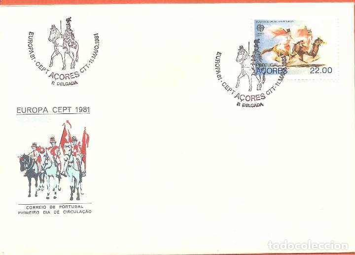 Selos: SPD -FDC AZORES-PORTUGAL, TEMA EUROPA, 1981