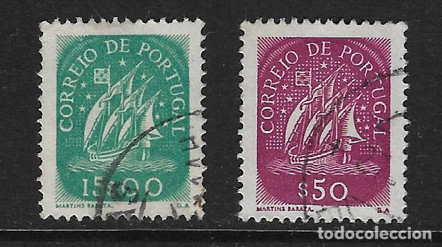 Sellos: PORTUGAL. Yvert ns&ordm; 642 y 644 usados y un sello defectuoso
