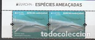 Sellos: Portugal ** & CEPT Europa Azores,Especies en Peligro,Ballena Azul,Balaenoptera musculus 2021 (77686)