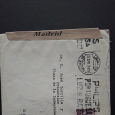 Sellos: SOBRE LISBOA MADRID 1941. CON CENSURA. Lote 284620763