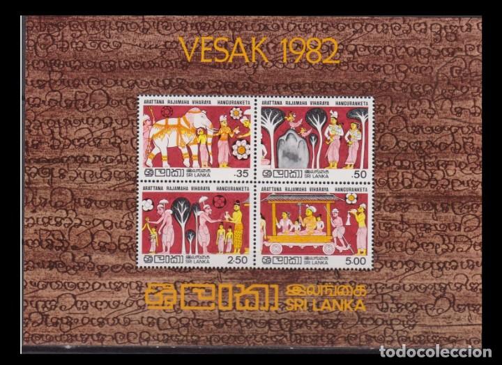 Timbres: SRI LANKA 1982 - FESTIVAL FOLKLORICO VESAK 82 - YVERT HB N&ordm; 18**