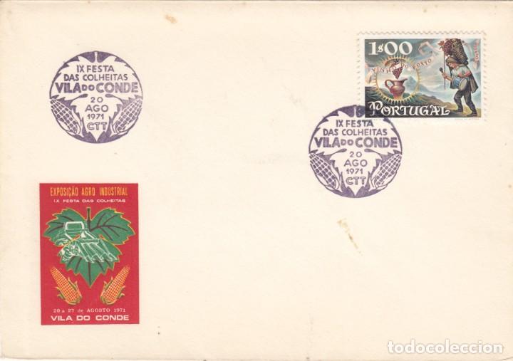 Timbres: SOBRE: 1971 VILA DO CONDE- IX FESTA DAS COLHEITAS