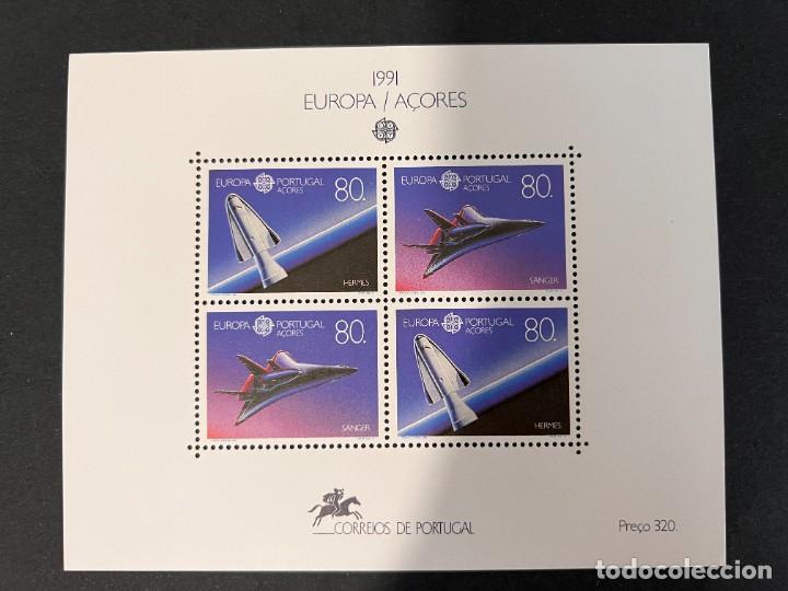 Timbres: AZORES - A&Ccedil;ORES, 1991. YVERT HB 12. EUROPA CEPT. HOJITA BLOQUE. NUEVA. SIN FIJASELLOS.
