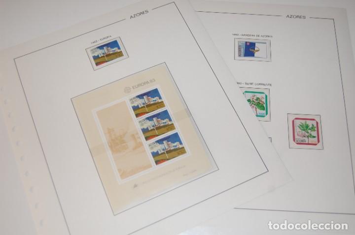 Timbres: SELLOS**AZORES 1983, 6 VALORES+HOJITA 3 VALORES.EN 2 HOJAS FILABO CON FILOESTUCHES TRANS.