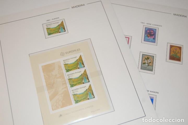 Timbres: SELLOS**MADEIRA 1983, 6 VALORES+HOJITA 3 VALORES.EN 2 HOJAS FILABO CON FILOESTUCHES TRANS.