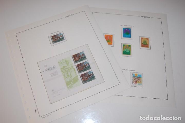 Timbres: SELLOS**MADEIRA 1982, 7 VALORES+HOJITA 3 VALORES.EN 2 HOJAS FILABO CON FILOESTUCHES TRANS.