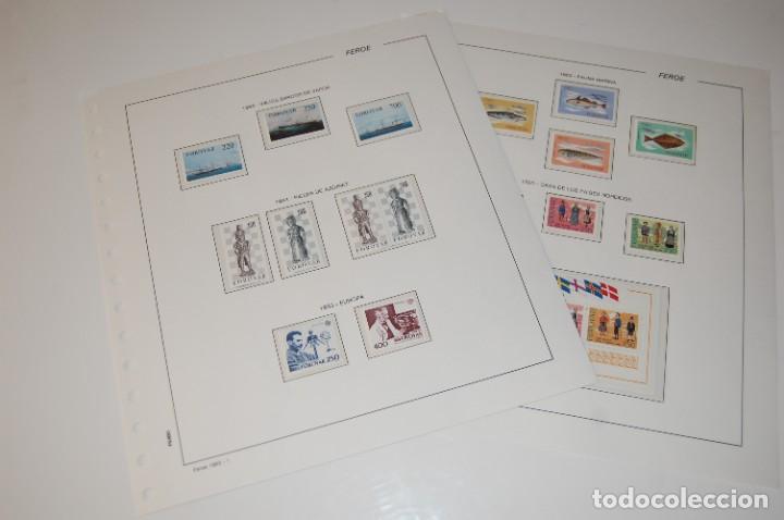 Timbres: SELLOS**FEROE 1983, 16 VALORES+HOJITA 3 VALORES. EN 2 HOJAS FILABO CON FILOESTUCHES TRANS.