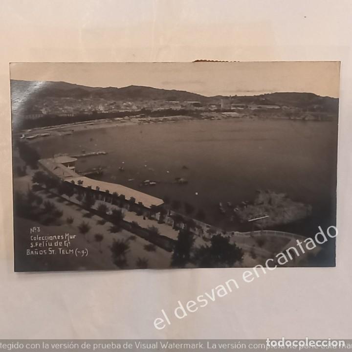 Timbres: Colecciones MUR. Postal fotogr&aacute;fica. S. FELIU GUIXOLS. Ba&ntilde;os Sant Telm