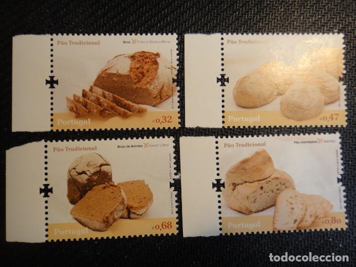 Timbres: Portugal, serie tema alimentaci&oacute;n &rdquo;Pan&rdquo;, 4 valores nuevos. ver foto, ref 584