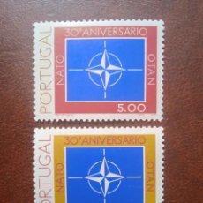 Sellos: AÑO 1979 30 ANIVERSARIO DE LA OTAN PORTUGAL YVERT 1419.1420 VSLOR CATALOGO 4,50 EUROS. Lote 359080575