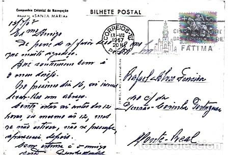 Timbres: Portugal & Paquete Santa Maria, Companhia Colonial de Navega&ccedil;&atilde;o, Porto a Monte Real 1967 (88668)