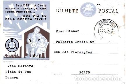 Sellos: Portugal & la Defensa Civil Necesita a Todos para Proteger a Todos... Longra a Oporto 1956 (9988)